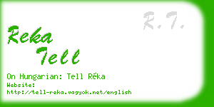reka tell business card